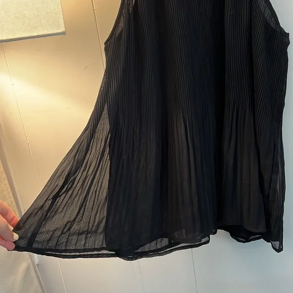Zara black pleated halter top with beading - Picture 5 of 5